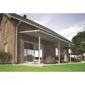 image of Palram - Canopia Feria Patio Cover 3X4.25 White Clear