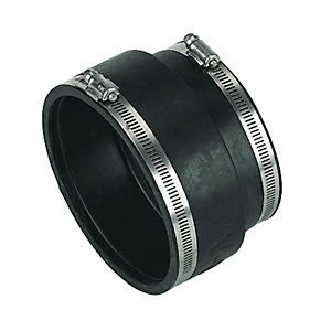 Image of FloPlast D103 PVCu Underground Flexible Adaptor - Black