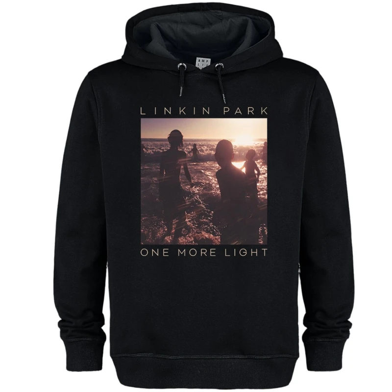 Image of Amplified Mens One More Light Linkin Park Hoodie in Black Size: Large Black Male L
