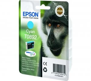 Image of Epson Monkey T0892 Cyan Ink Cartridge