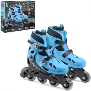 image of Xootz Kids Inline Skates Adjustable Beginner Roller Blade Boots Medium UK Size 13-3