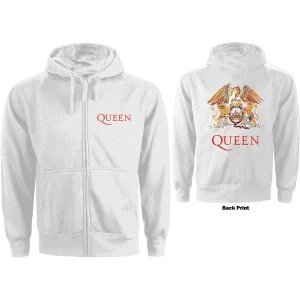 Image of Queen - Classic Crest Ladies XX-Large Hoodie - White