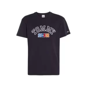 Image of Tommy Jeans Tjm Rlx Archive Sailing S/S Tee - Blue