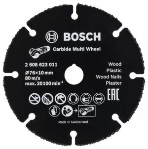 Image of Bosch Accessories GWS 10 2608623011 Cutting disc (straight) 76mm 10 mm