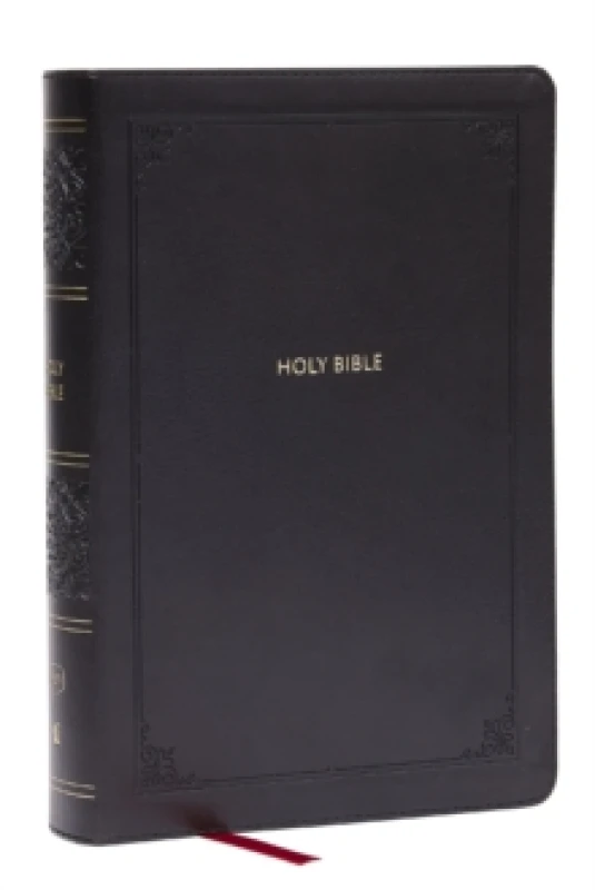 Image of KJV Giant Print End-of-Verse Reference Bible, Black Leathersoft, Red Letter, Comfort Print Leather / fine binding