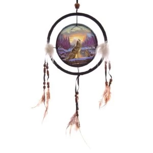 Image of Decorative Howling at the Sunset 16cm Dreamcatcher