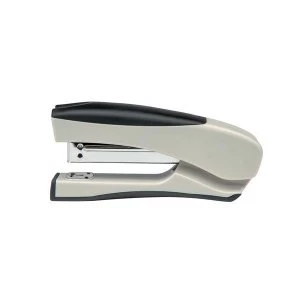 image of 5 Star Office Half Strip Stand Up Stapler 20 Sheet Capacity Takes 266 and 246 Staples Silver Black