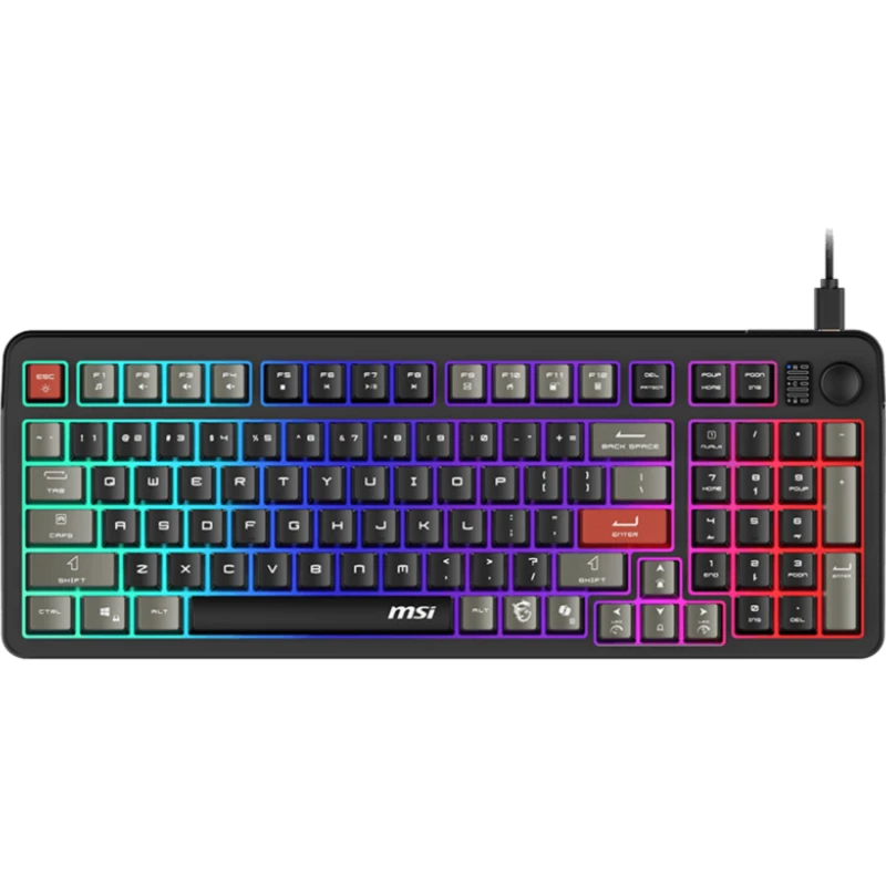 Image of MSI FORGE GK110 Wired Gaming Keyboard Black