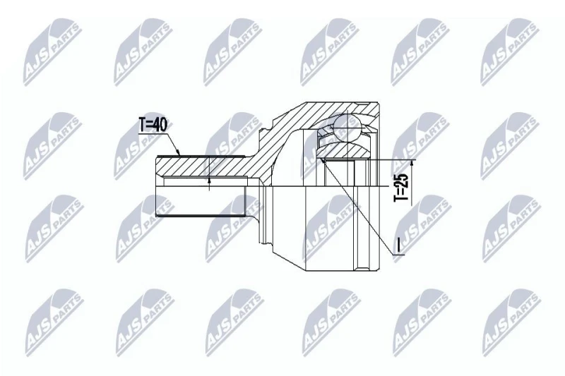 Image of NTY CV joint kit NTY NPZ-VV-022