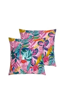 Image of Furn Psychedelic Jungle Water & Uv Resistant Outdoor Cushion 2 Pack