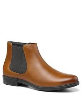 Image of Hotter Tenby Wide Fit Ankle Boots, Tan, Size 8, Women