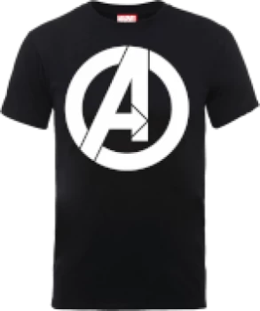 Image of Marvel Avengers Simple Logo T-Shirt - Black