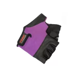 image of York Womens Leather Weight Lifting Gloves - L