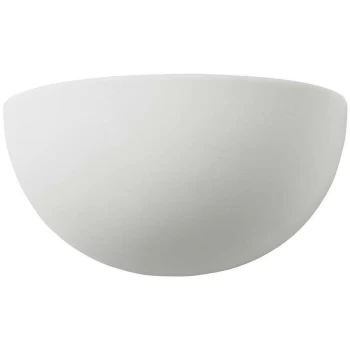 image of Endon Pride - 1 Light Indoor Wall Uplighter Unglazed Ceramic, E27