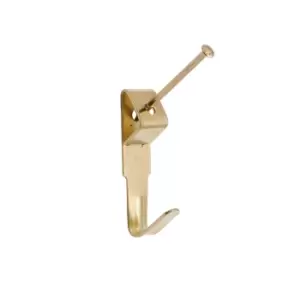 image of Picture Hook - Brass Plated - Medium - 25 Pack