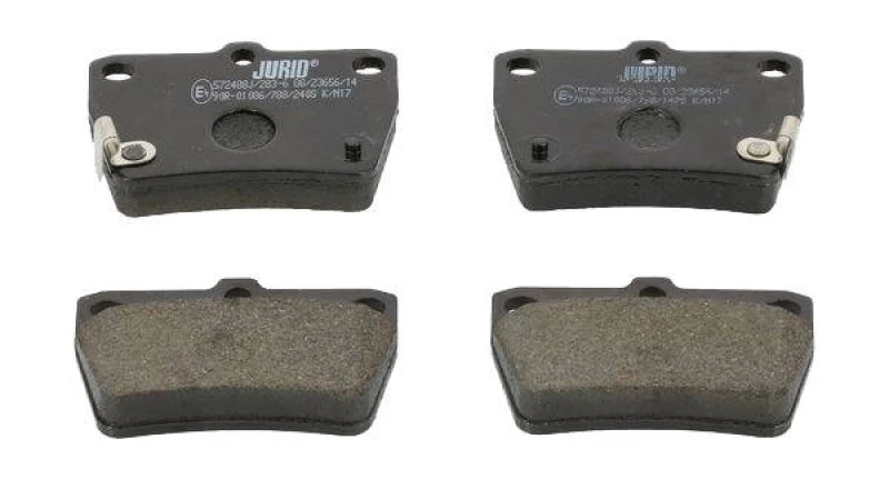 Image of JURID 572488J Brake pad set with acoustic wear warning, without accessories Brake Pad Set,disc brake (402)
