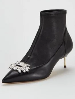 Image of KURT GEIGER LONDON Bellevue Ankle Boots - Black, Size 3, Women