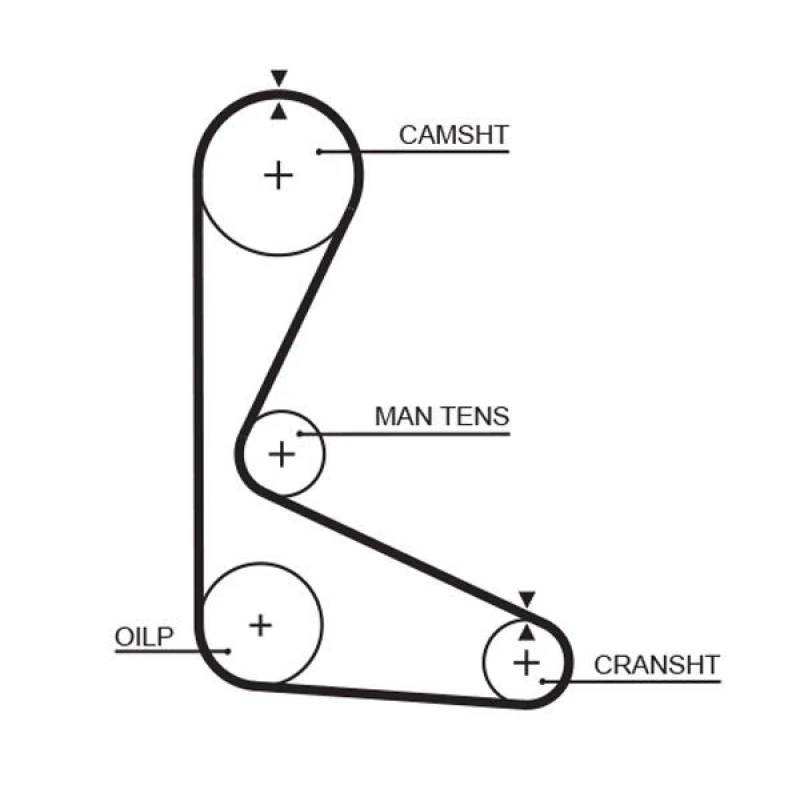 Image of GATES Timing Belt GATES 5103