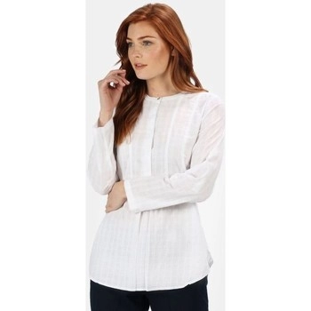 Image of Regatta Maladee Long Sleeve Belted Shirt - 10 - white
