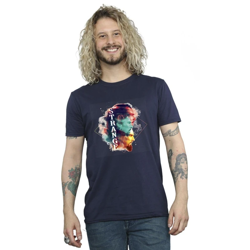 Image of Marvel Marvel Men Doctor Strange Cloud T-Shirt in Navy Size: Small Navy S Male 5059934569430