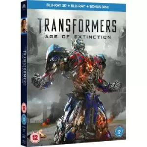 image of Transformers Age of Extinction Bluray 3D + Bluray + Bonus Disc