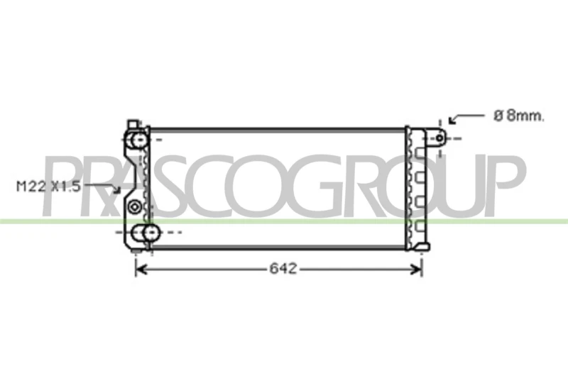 Image of PRASCO Engine radiator PRASCO AB017R001