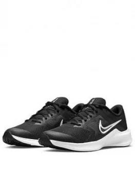 Image of Nike Downshifter 11 (gs), Black/White, Size 3