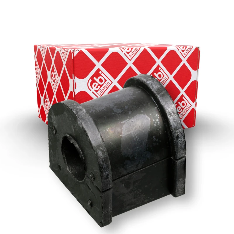 Image of FEBI BILSTEIN 19451 Stabilizer Bushes Front Axle, Rubber Rubber Anti-roll Bar Bush Kit (1334)