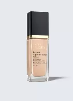 image of Estee Lauder Futurist Aqua Brilliance Makeup with Intense Moisture Infusion SPF20 - 24 Hour Wear and Hydration In 1C0 Cool Porcelain Nude