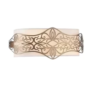 Image of Burgeon Flush Wall Lamp Bronze, 2 Light, E14