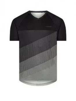 image of Madison Zenith Mens Short Sleeve Jersey, Black / Castle Grey