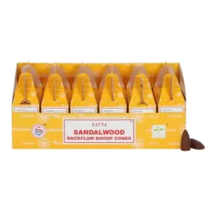 image of Sandalwood Backflow Dhoop Cones by Satya (Pack of 6)