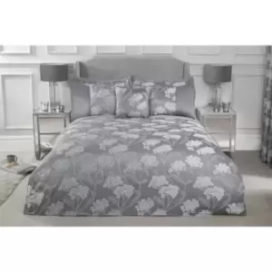 Image of Emma Barclay Blossom Duvet Set King Bed Silver