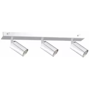 image of Keter Eye Ceiling Spotlight Bar Silver, 50cm, 3x GU10