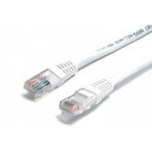 image of 10 Ft White Molded Cat5e Utp Patch Cable