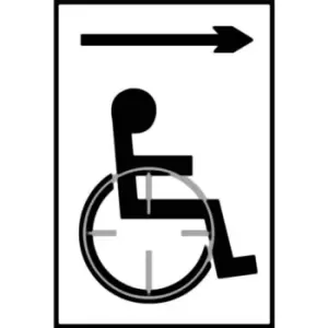 Image of Toilets Arrow Right - Taktyle (225 X 150MM)