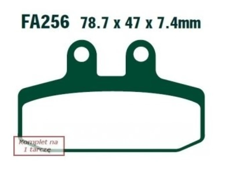 Image of EBC Brakes SFA256 Brake pad set Brake Pad Set,disc brake (402)