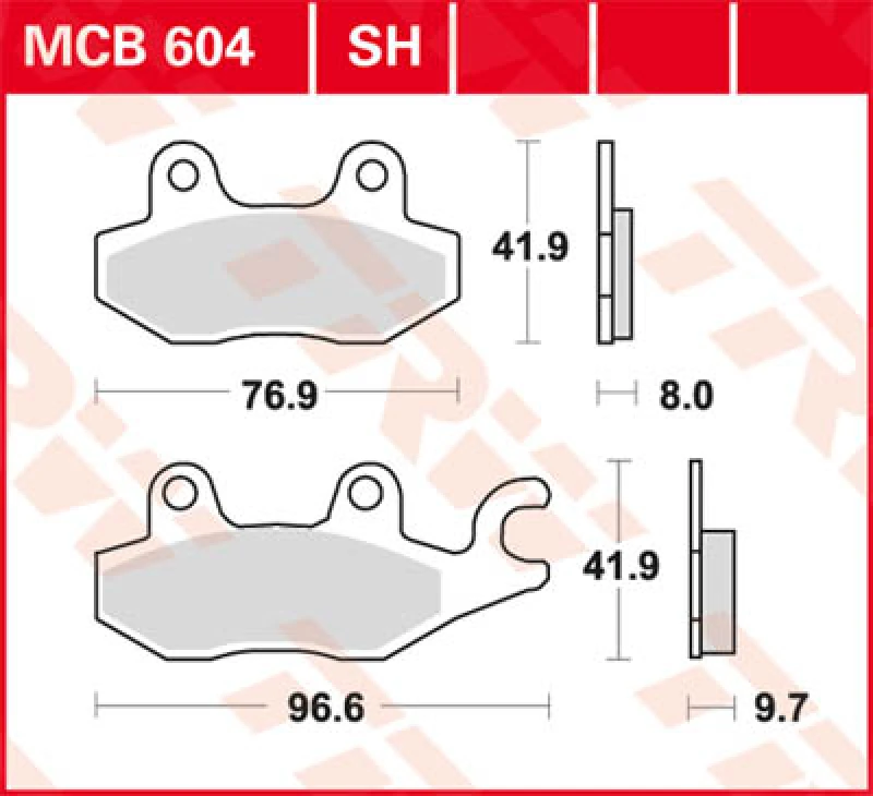 Image of TRW Lucas Sintered lining MCB604SH