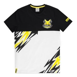 image of Pokemon - Olympics Team Pika Mens X-Large T-Shirt - Multi-Colour