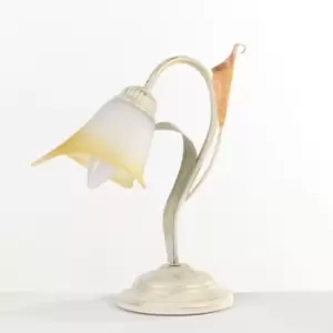 image of Lucrezia Glass Table Lamp, Ivory