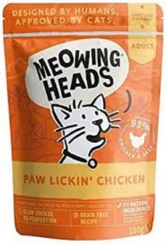 Meowing Heads Variety Pcs Cat Food 10x100g