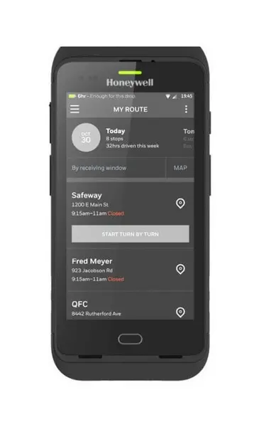 Image of Honeywell Dolphin CT40 handheld mobile computer 12.7cm (5") 1280 x 720 pixels Touch Screen 278g Black CT40-L1N-28C11BE