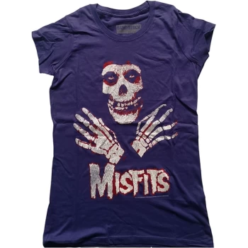 Image of Misfits - Hands Womens Medium T-Shirt - Purple