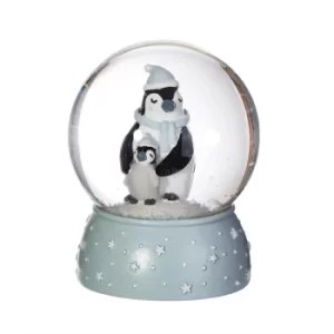Image of Mum & Baby Penguin Snow Globe
