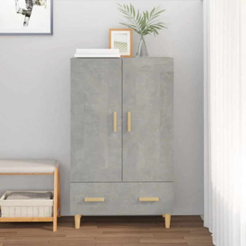 Image of VIDAXL Highboard Concrete Grey 70x31x115cm Engineered Wood Vidaxl 8720287081753