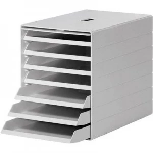 Image of Durable Desk drawer box 1712001050 Grey C4, A4 No. of compartments: 7