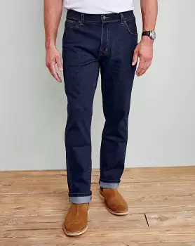 image of Wrangler Texas Stretch Blu/Blk 30 In Leg