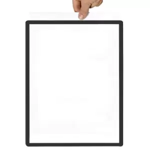 Image of Frame with transparent film, format A2, pack of 10, magnetic, black