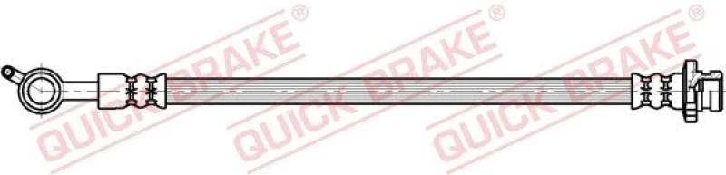 Image of QUICK BRAKE Brake hose QUICK BRAKE 50.083