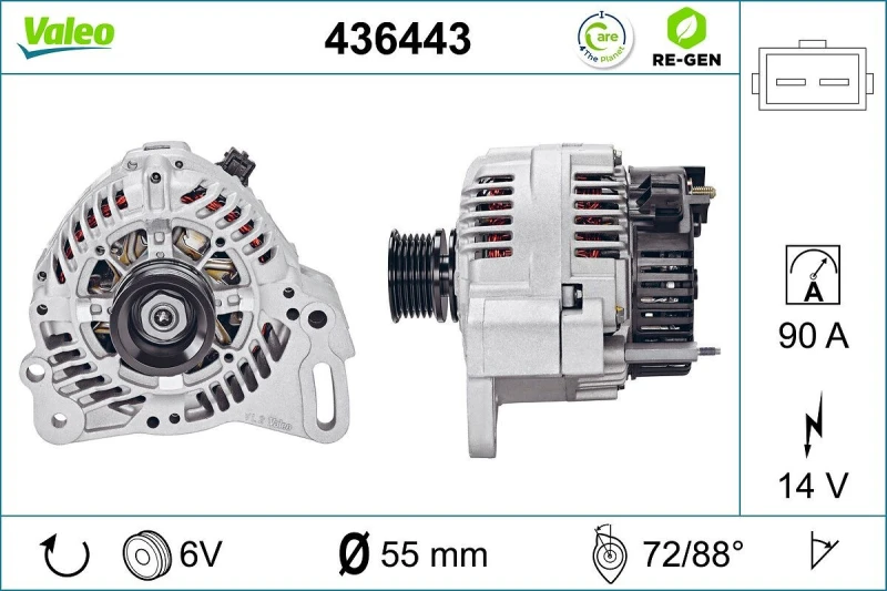 Image of Alternator VALEO 436443